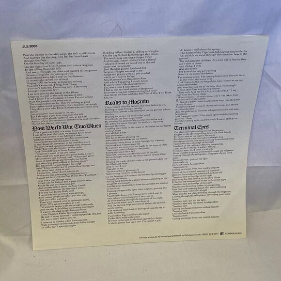Al Stewart Past Present And Future (Vinyl, 1974) Janus JLS-3063 VG LP Record - Picture 6 of 11